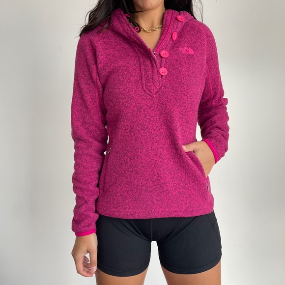 The North Face Sweaters - The North Face Crescent Sunset Hoodie in pink